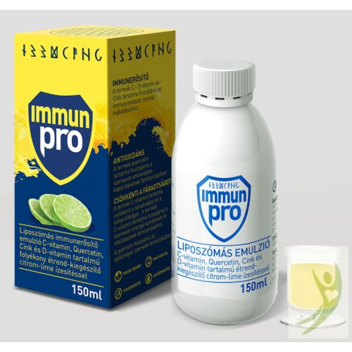 Hymato ImmunPro - Vitaminok, Quercetin, N-acetil-cisztein liposzómás emulzió 150 ml