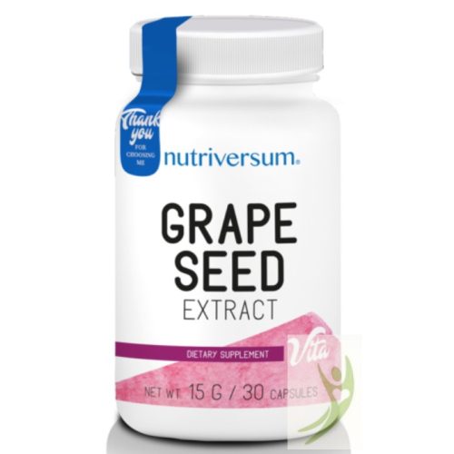 Nutriversum VITA Grape Seed - Szőlőmag kivonat 30 db
