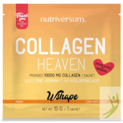 Nutriversum WSHAPE Collagen HEAVEN - Kollagén komplex Mangó ízben 15 g
