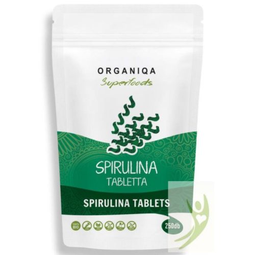 Organiqa Superfood Bio Spirulina tabletta 500 mg 250 db 