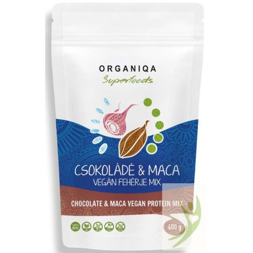 Organiqa Bio Csokoládé-Maca Vegán Fehérje 400 g