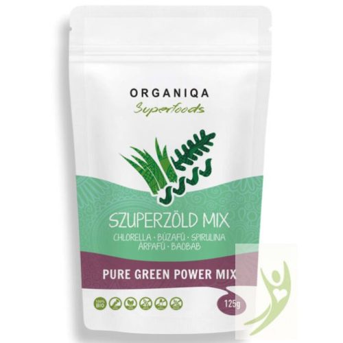 Organiqa Superfoods Bio Szuperzöld mix 125 g