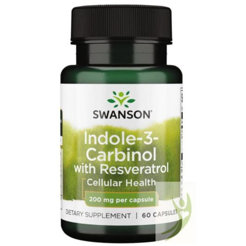 Swanson Indole-3-Carbionol (+Resveratrol) 200 mg 60 db
